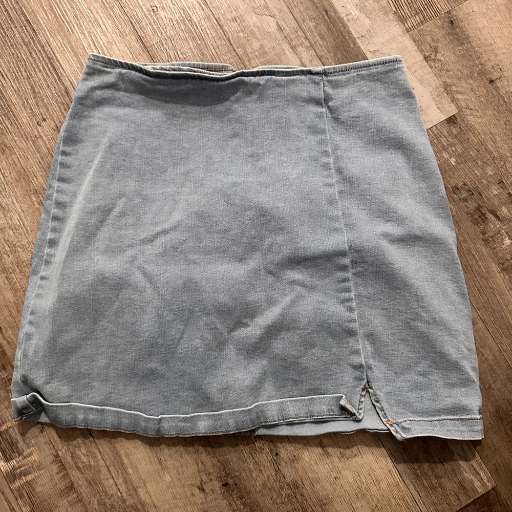 Target Blue Asymmetrical Mini Skirt